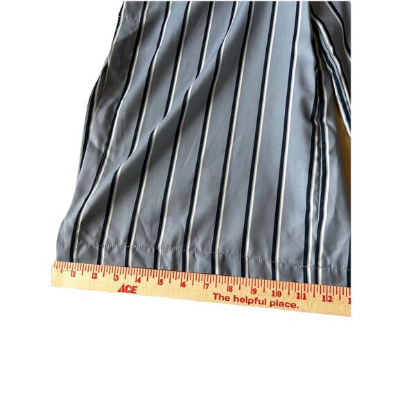 j.o.a. Split Leg Pants Capri Stripes Med Silk Feminine Office Siren Preppy Sexy - Picture 9 of 11